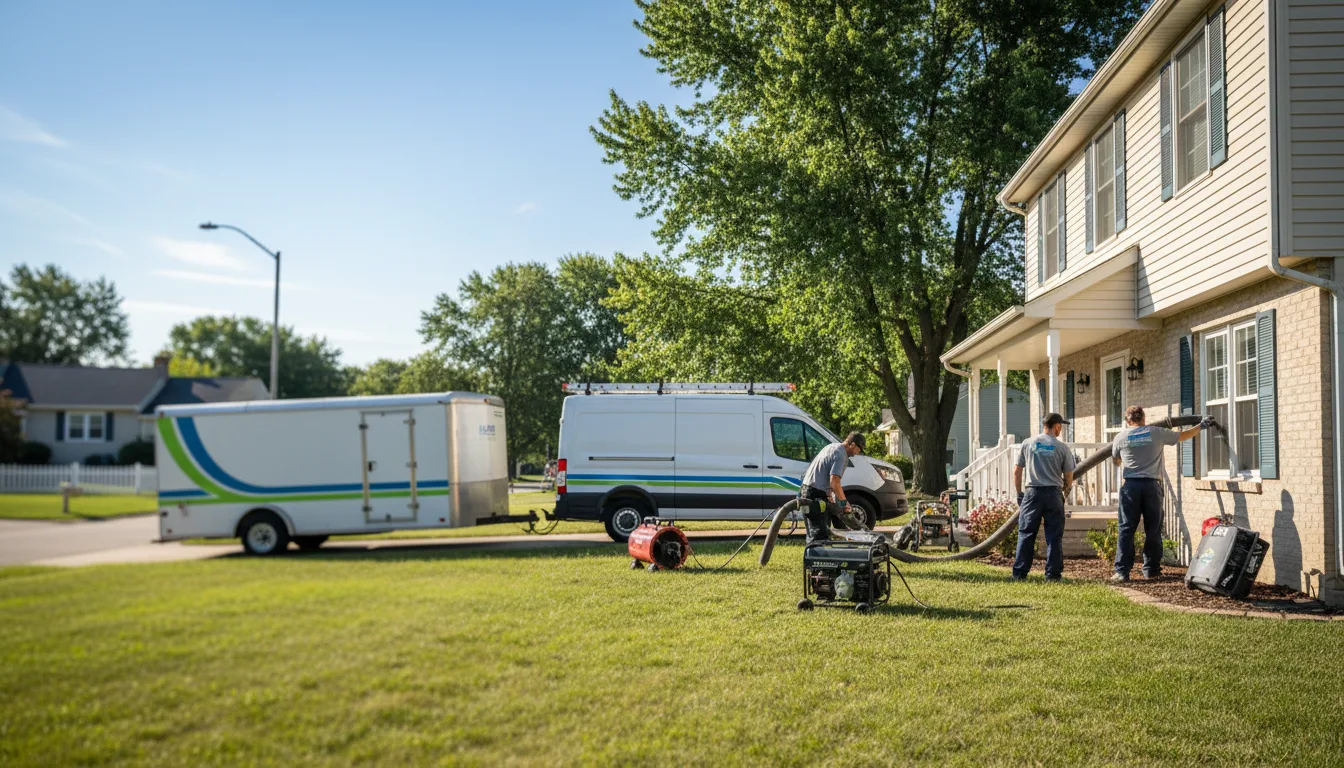 Flooded Basement Restoration And Cleanup With Repair in Thayer, IL near me